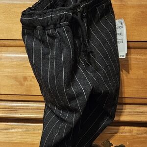 Open Edit Black Pinstripe Shorts Size 2